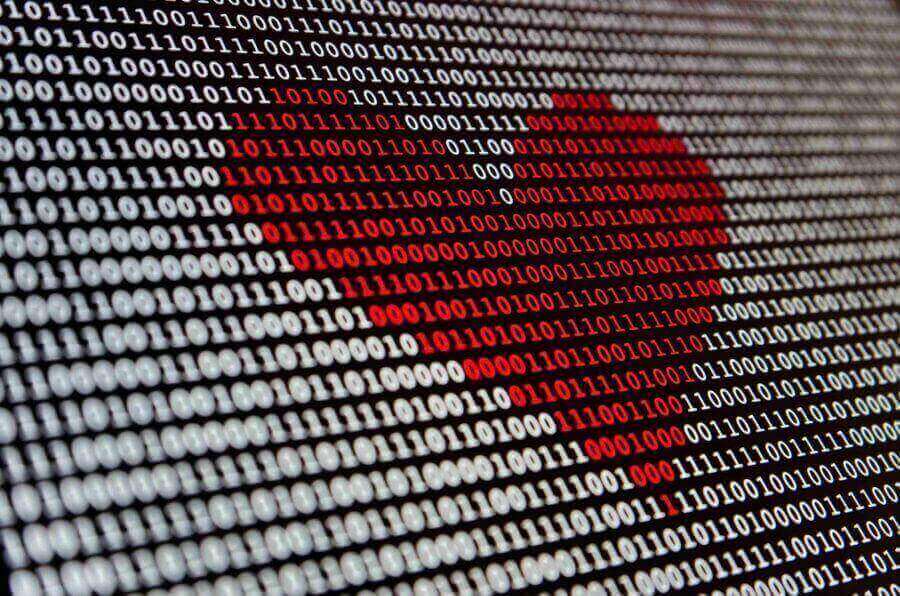 digital heart created by machine learning model